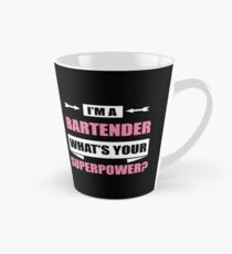 Ich bin ein BARTENDER Was ist deine Supermacht? Tasse (groß)