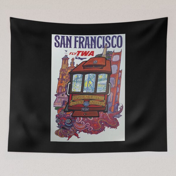Item preview, retro classic San Francisco poster designed and sold by CorasPosters.