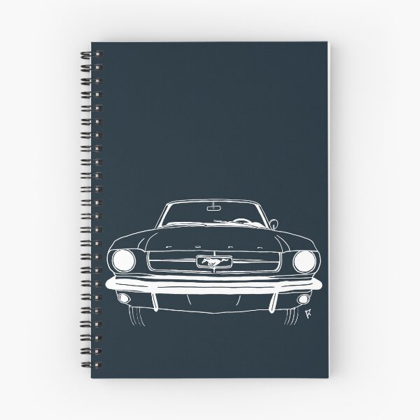 Item preview, Ford Mustang white lines dark blue background designed and sold by Cardrawing-Art.