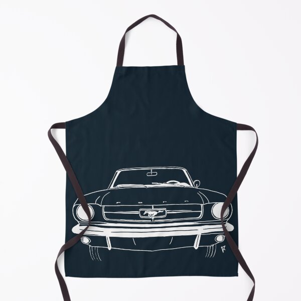 Item preview, Ford Mustang white lines dark blue background designed and sold by Cardrawing-Art.