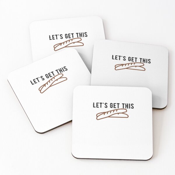 Item preview,  Lets Get This Bread Quote Sticker Design designed and sold by AritraSur.