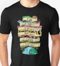Seien Sie nett zu sich Misha Collins Zitat-Farbe Slim Fit T-Shirt