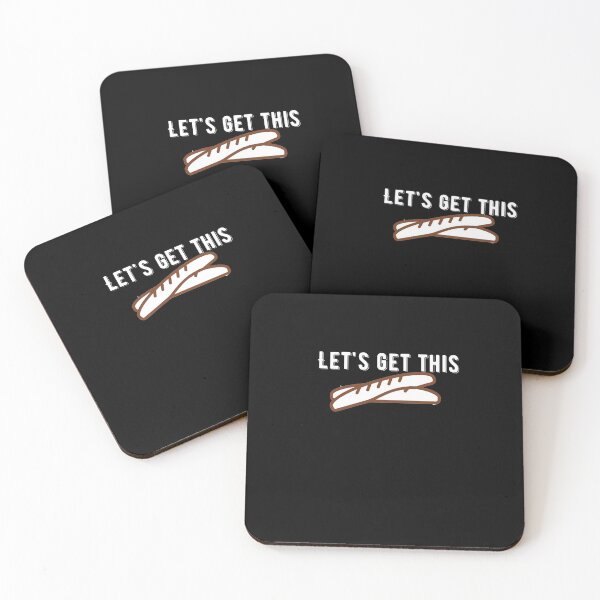 Item preview, Lets Get This Bread Quote Sticker Design designed and sold by AritraSur.