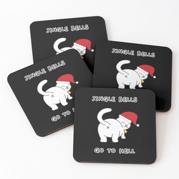 Item preview, Jingle Bells, Go To Hell - Offensive Christmas Wishes (Dark) designed and sold by mydoodlesateme.