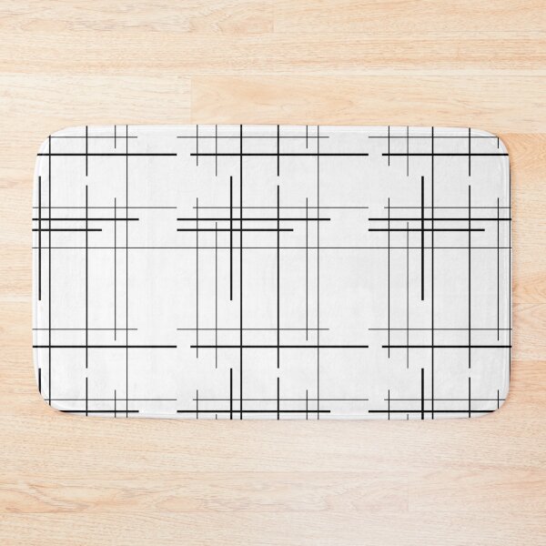 Item preview, Minimalist Graphic Pattern, Black Lines On White Background designed and sold by D-Spot Shop.