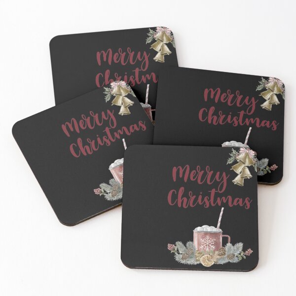 Item preview, Merry Christmas With A Mug And Bells designed and sold by Primroaddesigns.