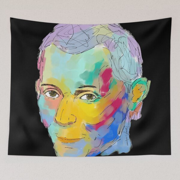 Item preview, Niccolo Machiavelli abstract painting designed and sold by KennyLucky.