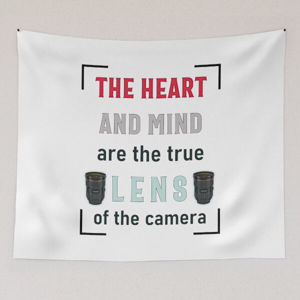 Item preview, The heart and mind are the true lens... Photography design designed and sold by Ricardo Gutierrez.