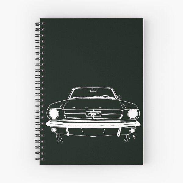 Item preview, Ford Mustang white lines Deep Fir background designed and sold by Cardrawing-Art.