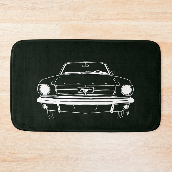 Item preview, Ford Mustang white lines Deep Fir background designed and sold by Cardrawing-Art.