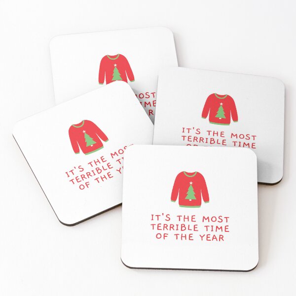 Item preview, It's the Most Terrible Time of the Year - Offensive Christmas Sweater (White) designed and sold by mydoodlesateme.