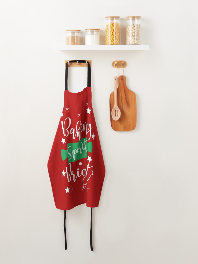 Funny Christmas baking apron, Baking spirits bright, Gifts for the coo –  LisbonBlue