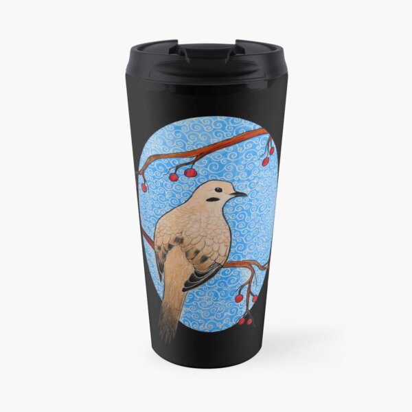 Good Mourning, Dove (With a Dark Background) Travel Mug