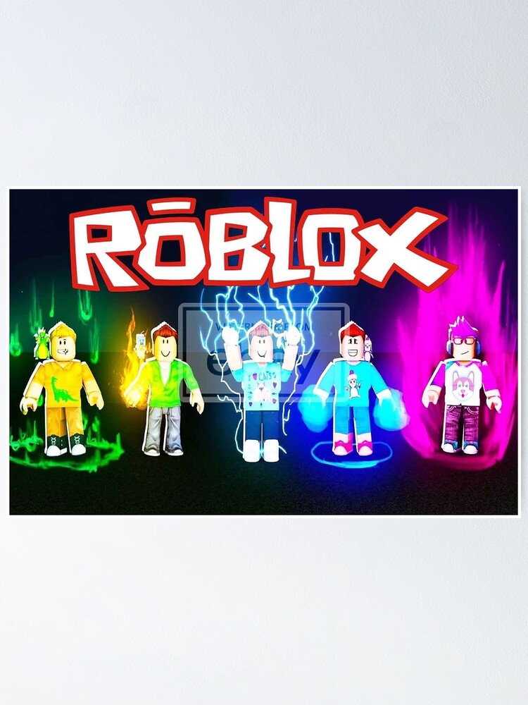 Roblox Powerup Poster By Oneeyedsmile Redbubble - roblox poster