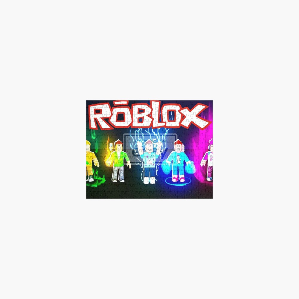 Roblox Powerup Jigsaw Puzzle By Oneeyedsmile Redbubble - roblox characters sublimatio