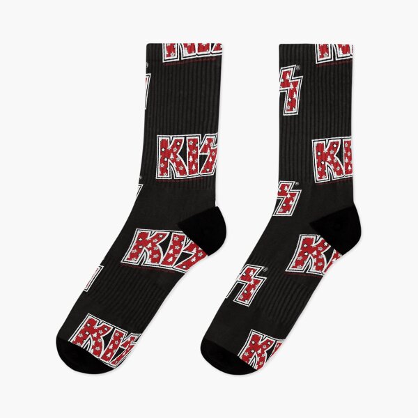 Item preview, KISS ribbon logo estrellas de Navidad y árboles de Navidad designed and sold by Emma Kunz.