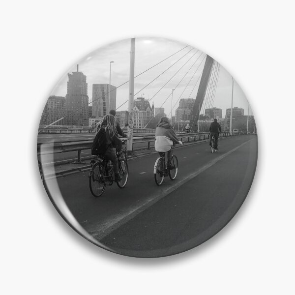 Item preview, Rotterdam, Cyclist on the Willemsbrug.  designed and sold by Noel Ali ⭐⭐⭐⭐⭐.