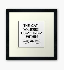 Dan and Phil Cat Whiskers Notebook Framed Print