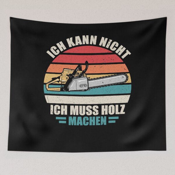 Item preview, lustige Holz-fäller Kettensäger Spruch baumfällen Geschenk designed and sold by aubb7.