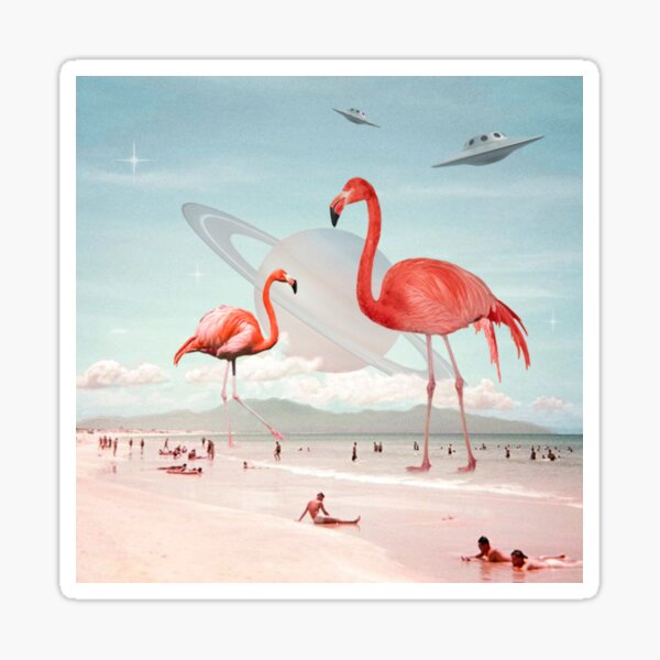 Item preview, Flamingo beach designed and sold by Maisie Kane.