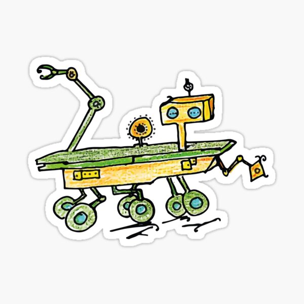 Curiosity, the Rover Sticker