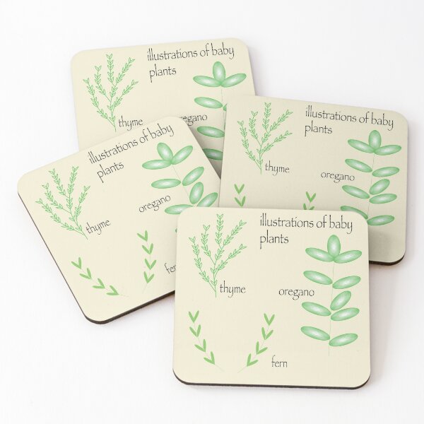 Item preview, illustrations of bby plants designed and sold by Annie Muir.