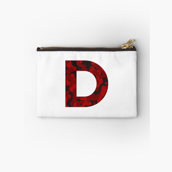 Item preview, Letter D Red Camo Design designed and sold by NECHSTORE.