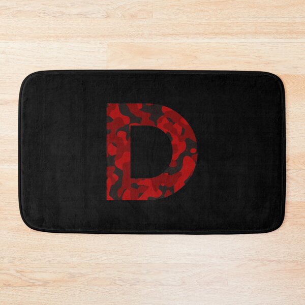 Item preview, Letter D Red Camo Design designed and sold by NECHSTORE.