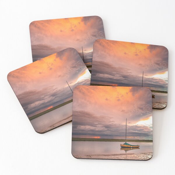 Item preview, Stormy sunset at Blakeney Harbour designed and sold by dp-images.
