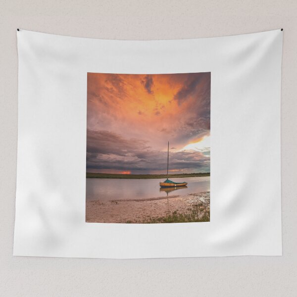 Item preview, Stormy sunset at Blakeney Harbour designed and sold by dp-images.