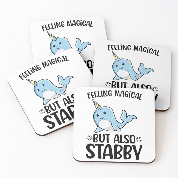 Item preview, Feeling Magical But Also Stabby - Narwhal designed and sold by kamrankhan.
