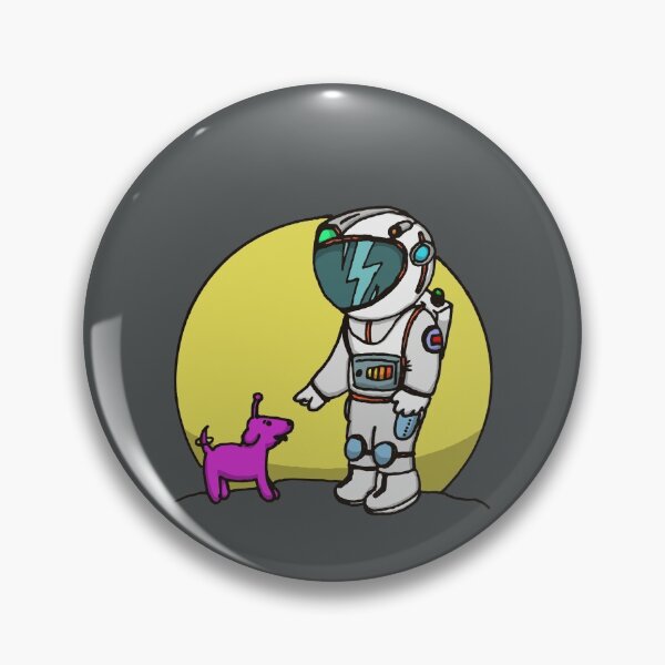 Item preview, Astronaut And Cute Space Dog Spacewalk designed and sold by Chubuter.