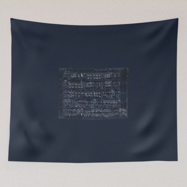 Item preview, Chopin - handwritten sheet of music night blue designed and sold by Magicplants.