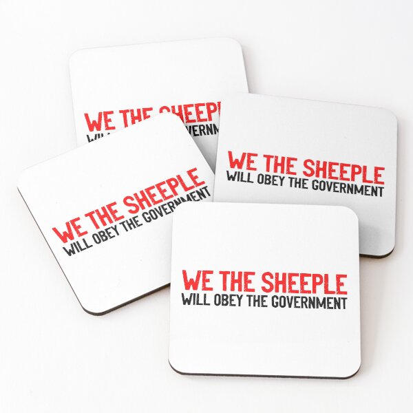 Item preview, We The Sheeple Will Obey The Government Text designed and sold by Sour Soul.