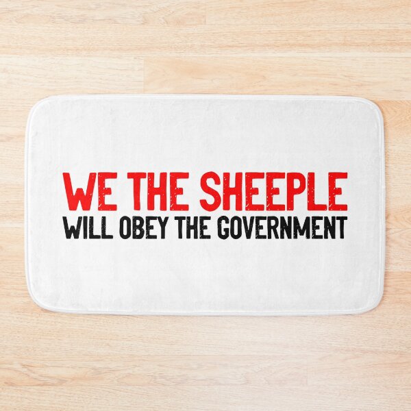 Item preview, We The Sheeple Will Obey The Government Text designed and sold by Sour Soul.