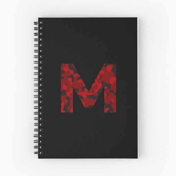 Item preview, Letter M Red Camo Design designed and sold by NECHSTORE.