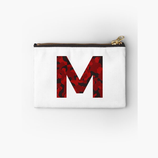 Item preview, Letter M Red Camo Design designed and sold by NECHSTORE.