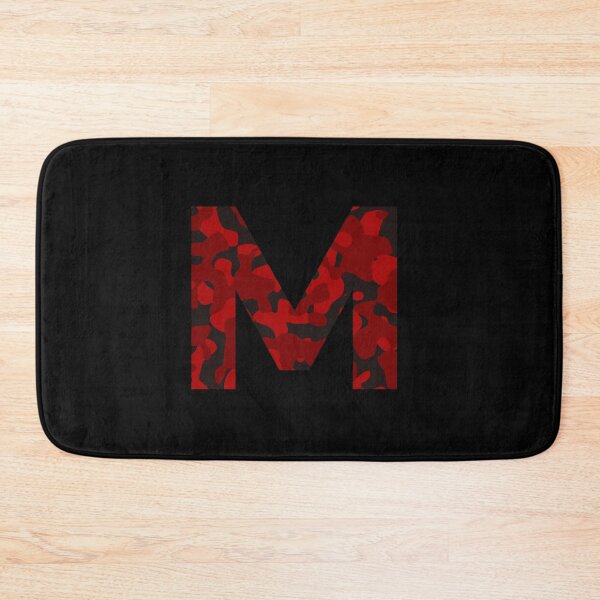 Item preview, Letter M Red Camo Design designed and sold by NECHSTORE.