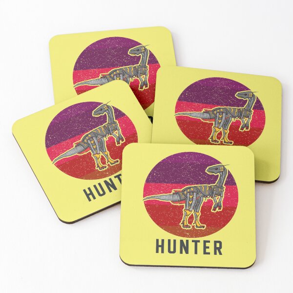 Item preview, Hunter Dinosaur And Red Sunset designed and sold by Chubuter.