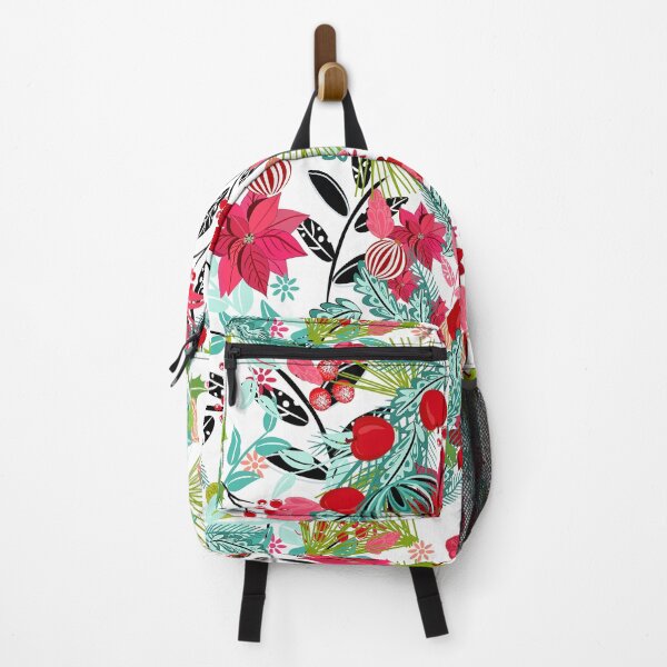 Item preview, Poinsettia Christmas floral pattern designed and sold by SweetCoolVibes.