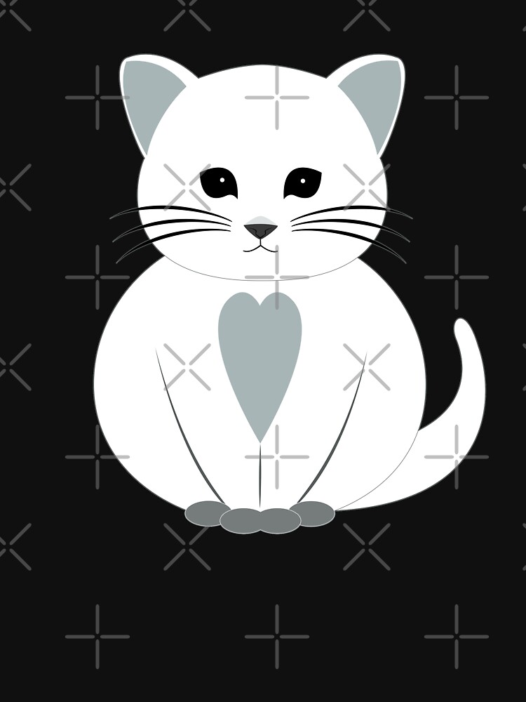 Thumbnail 7 of 7, Essential T-Shirt, Snowy the Lucky Cat designed and sold by djspacegr.