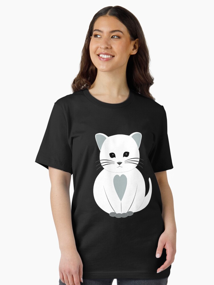 Thumbnail 2 of 7, Essential T-Shirt, Snowy the Lucky Cat designed and sold by djspacegr.