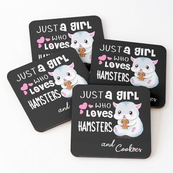 Item preview, Just A Girl Who Loves Hamsters And Cookies A Sweet Hamster Eats A Cookie designed and sold by Paulina Vanlife.