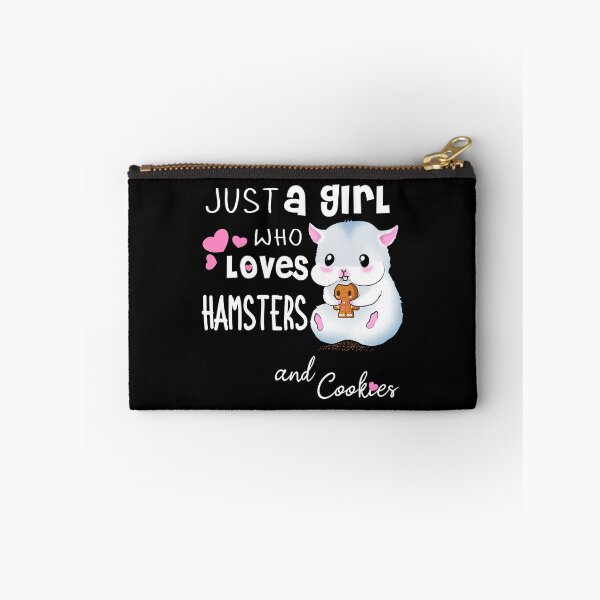 Item preview, Just A Girl Who Loves Hamsters And Cookies A Sweet Hamster Eats A Cookie designed and sold by Paulina Vanlife.