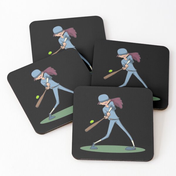 Item preview, Gir hitting softball with racket designed and sold by Monkey Ful.