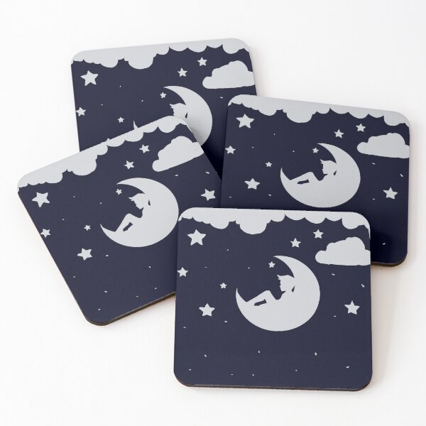 Item preview, Boy with moon , clouds and stars, designed and sold by Ani1111.