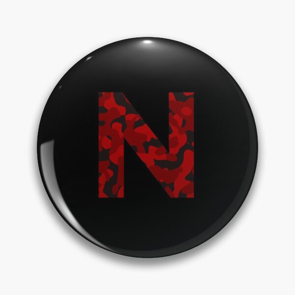 Item preview, Letter N Red Camo Design designed and sold by NECHSTORE.