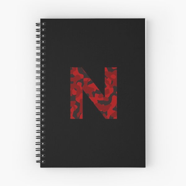 Item preview, Letter N Red Camo Design designed and sold by NECHSTORE.