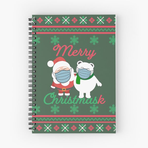 Item preview, Merry Christmask Christmas Sweater Santa con máscara 2020 designed and sold by ForFunDesigns.