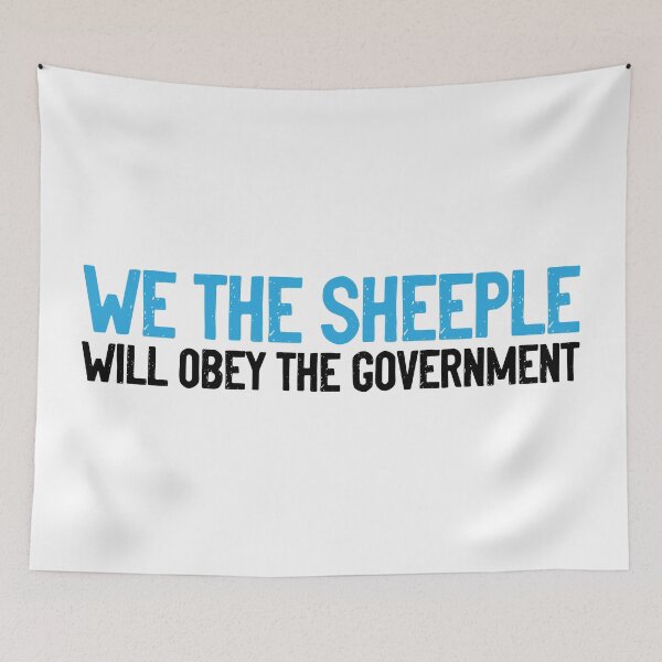 Item preview, We The Sheeple Will Obey The Government Pandemic designed and sold by Sour Soul.